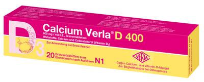 CALCIUM VERLA D 400 Brausetabletten