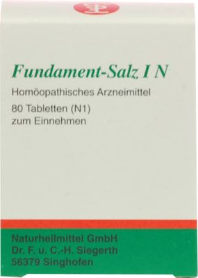 FUNDAMENT-Salz I N Tabletten