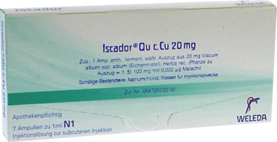 ISCADOR Qu c.Cu 20 mg Injektionslösung