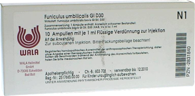 FUNICULUS UMBILICALIS GL D 30 Ampullen