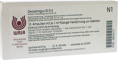 OESOPHAGUS GL D 5 Ampullen