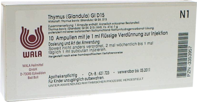 THYMUS GLANDULA GL D 15 Ampullen