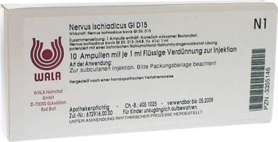 NERVUS ISCHIADICUS GL D 15 Ampullen
