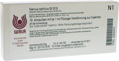 NERVUS OPTICUS GL D 15 Ampullen