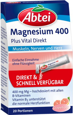 ABTEI Magnesium 400+Vitamin B Komplex Granulat