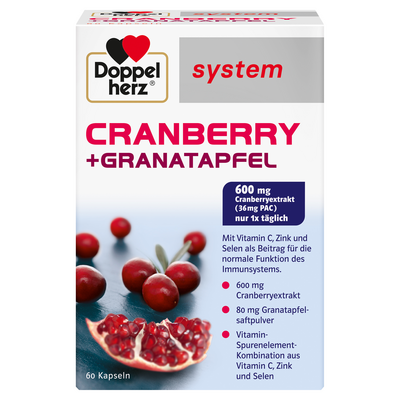 DOPPELHERZ Cranberry+Granatapfel system Kapseln