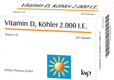 VITAMIN D3 KÖHLER 2.000 I.E. Kapseln