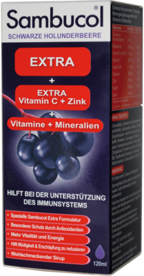 SAMBUCOL Extra mit Vitaminen & Mineralien Saft