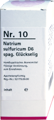 NR.10 Natrium sulfuricum D 6 spag.Glückselig