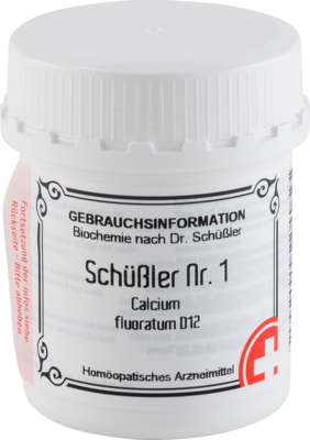 SCHÜSSLER NR.1 Calcium fluoratum D 12 Tabletten