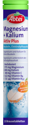 ABTEI Magnesium+Kalium Aktiv Plus Brausetabletten