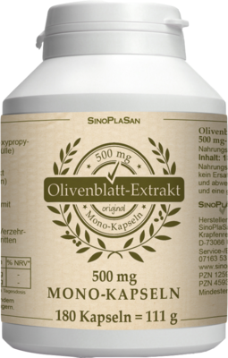 OLIVENBLATT-Extrakt 500 mg Mono-Kapseln