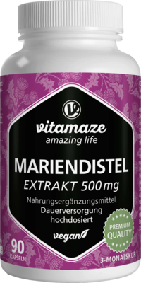 MARIENDISTEL 500 mg Extrakt hochdosiert vegan Kps.