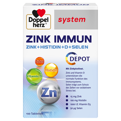 DOPPELHERZ Zink Immun Depot system Tabletten