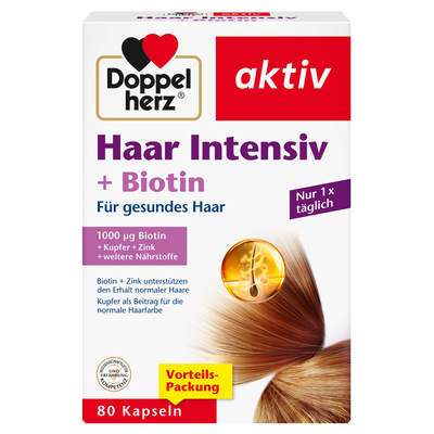 DOPPELHERZ Haar Intensiv+Biotin Kapseln