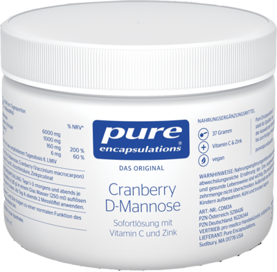 PURE ENCAPSULATIONS Cranberry D-Mannose Pulver