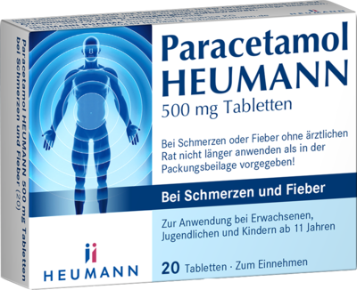 PARACETAMOL HEUMANN 500mg Tab.b.Schmerzen u.Fieber