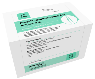 PROCAIN pharmarissano Ampulle 2% 2 ml Inj.-Lsg.