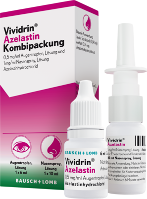 VIVIDRIN Azelastin Kombi.0,5 mg/ml ATR+1 mg/ml NAS