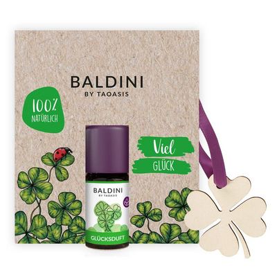 BALDINI Viel Glück Mini-Duftset mit Holzanhänger