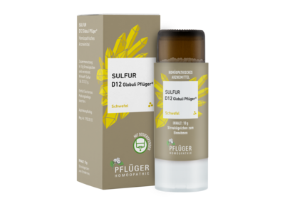 SULFUR D 12 Globuli Pflüger Globulispender