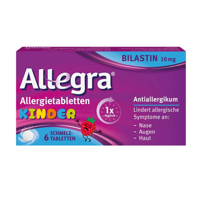 ALLEGRA Allergietabletten Kinder 10 mg Schmelztab.