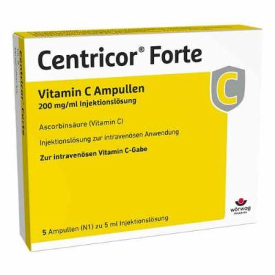 CENTRICOR Forte Vitamin C Amp. 200 mg/ml Inj.-Lsg.